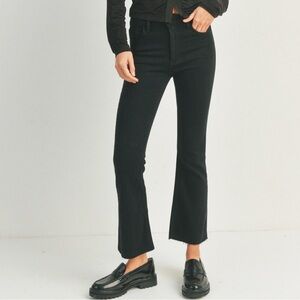 Just Black Black Denim Flare Jeans 26